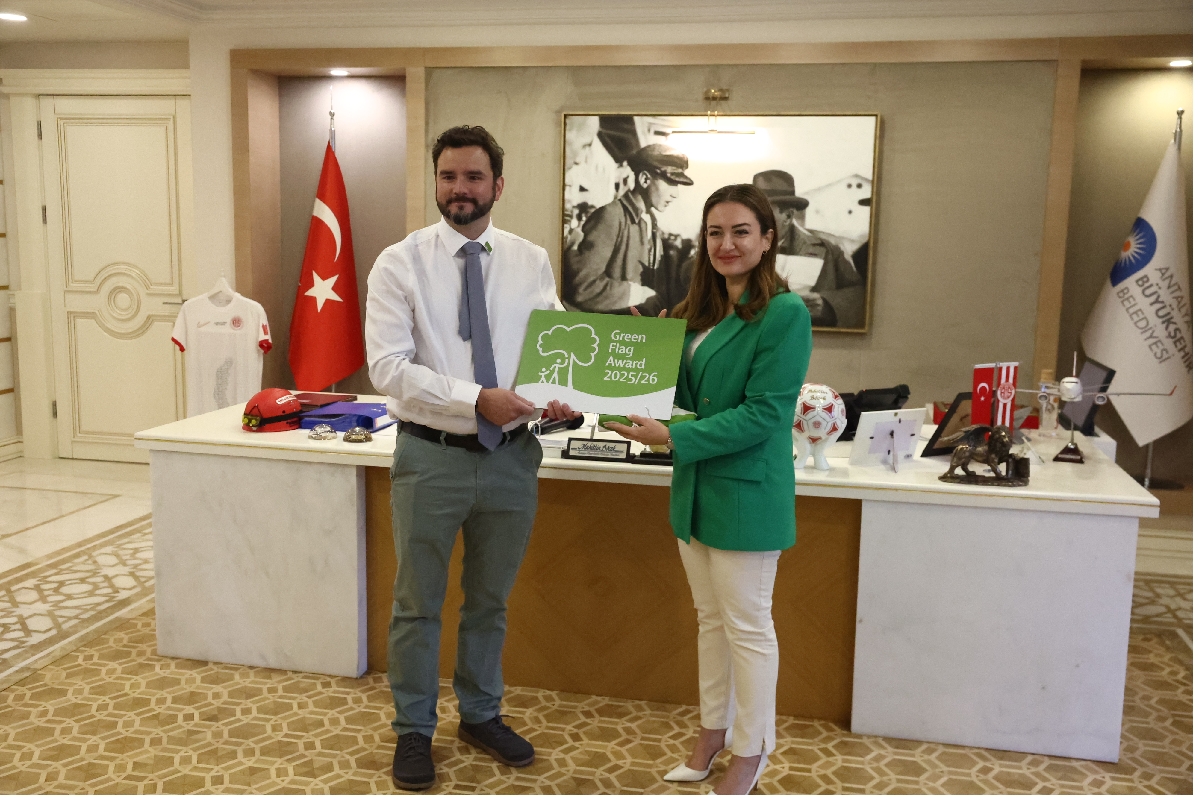 Atatürk Kültür Parkı'na Uluslararası Yeşil Bayrak Sertifikası